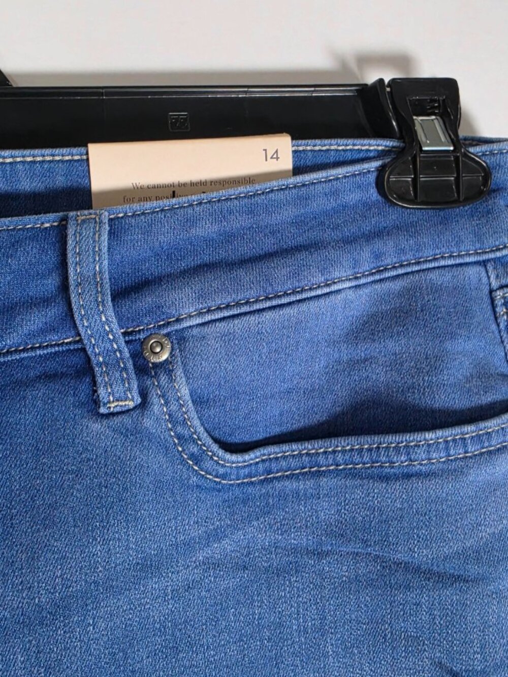 NYDJ Marilyn Ankle Straight Leg Edgewater Jeans NWT, SZ 14, Midrise Lift Tuck - Picture 14 of 16